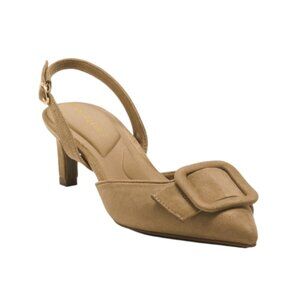 ANNE KLEIN sand Iva Slingback Pumps
